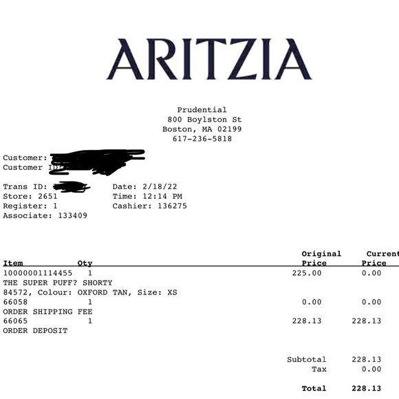 Aritzia The Super Puff Shorty Oxford Tan Sz XS NWOT - Picture 16 of 16